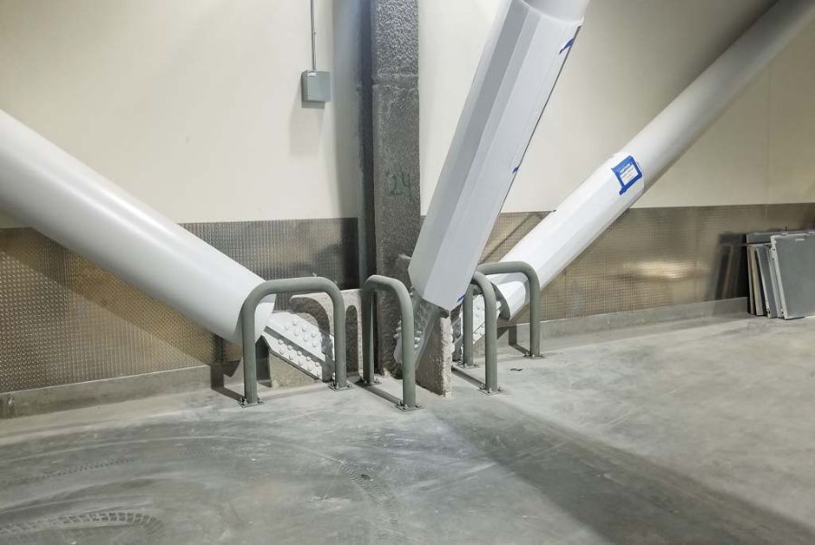 Curved Steel Bollards for Professional Sports Stadium